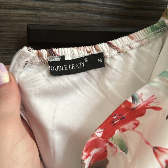 Flower printed mini-dress - Picture 4 of 4